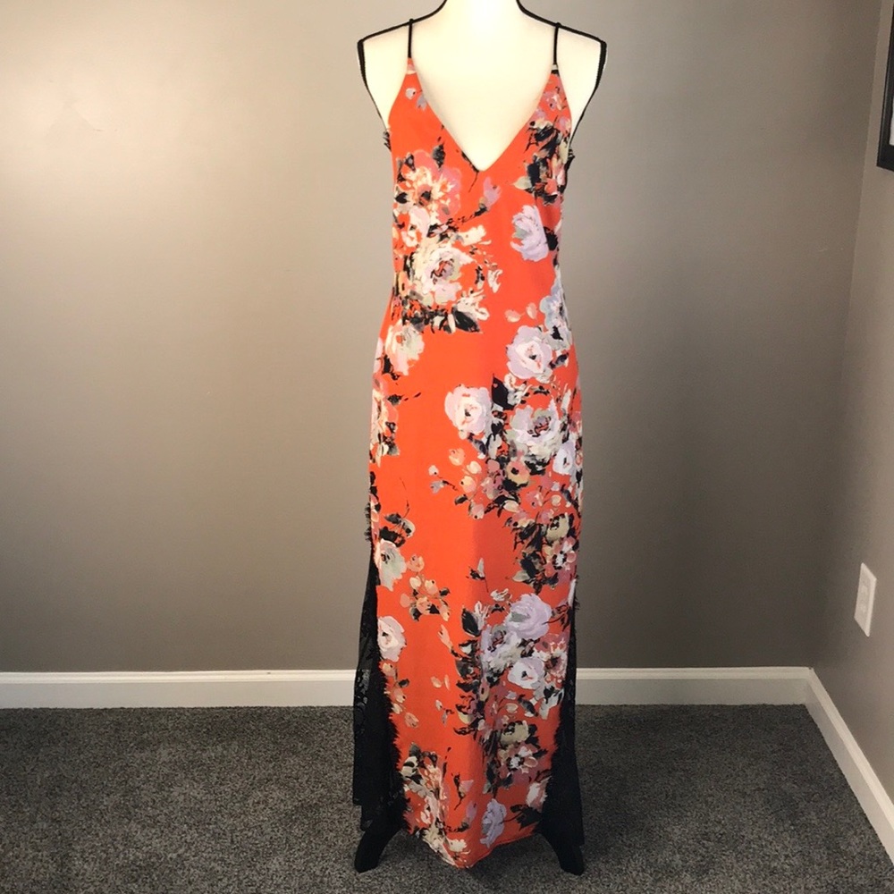 HP 🎉 ABS Allen Schwartz Lace Evening Gown